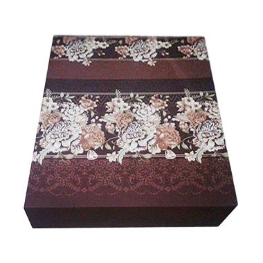 Anoria Flower Kasur Busa - Brown [King Size/200 x 180 x 15 cm)