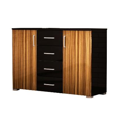 Anya-Living BG Zebrano Lemari Buffet Line 1