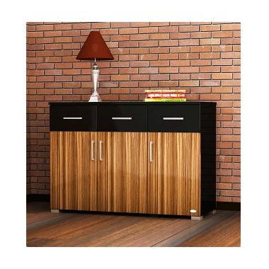 Anya-Living BG Zebrano Line 3 Lemari Buffet