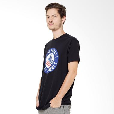 Applecoast Humble Flag T-Shirt Pria - Black Blue