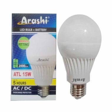 Arashi Emergency Ajaib Lampu LED - Putih [2 Pcs/15W]