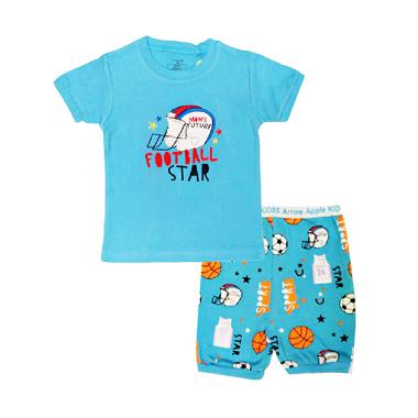 Arrow Apple Kids Pajamas Football Star Piyama Anak