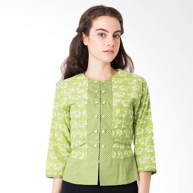 Jual Arya Putri Batik Aruna Atasan Batik Wanita - Green 