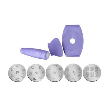 As Seen On Tv Salon Express Nail Art Stamping Kit Alat Penghias Kuku