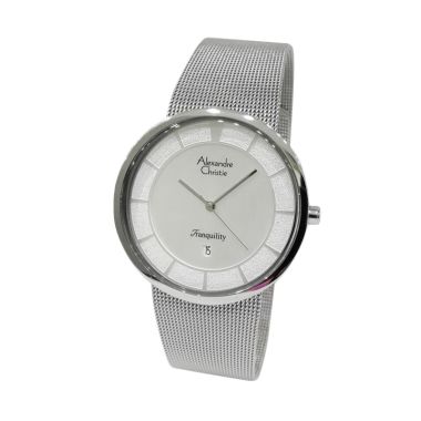 Alexandre Christie Tranquility 8334MDBSSSL Silver Jam Tangan Pria