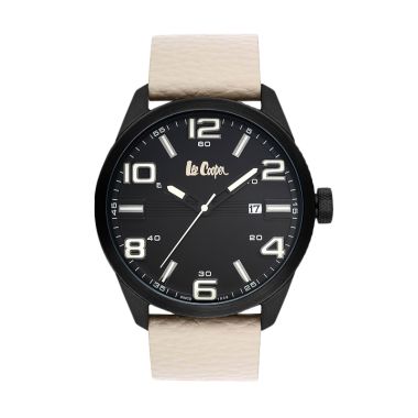 Lee Cooper Cardiff LC-36G-C Black Jam Tangan Pria