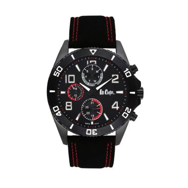 Lee Cooper Norwich LC-23G-E Black Jam Tangan Pria