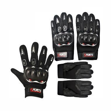 Autorace Sarung Tangan Sport Panjang - Hitam