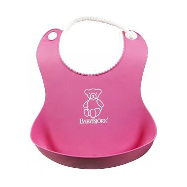 Baby BJorn Soft Bib Celemek Bayi - Pink