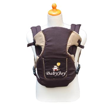 Baby Joy Ransel Dwi Fungsi Saku Depan Bordir BJG300500 Cokelat Gendongan Bayi