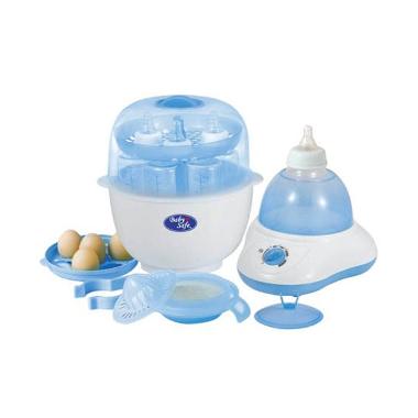 Baby Safe Multi-Function Blue Botol Sterilizer White Blue