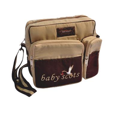 Baby Scots Embroidery Medium Tas Bayi - Coklat