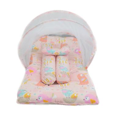 Babybess Kasur Lipat Kelambu Birds pink