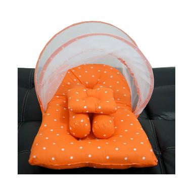 Babybess Polka Kasur Lipat Kelambu - Orange
