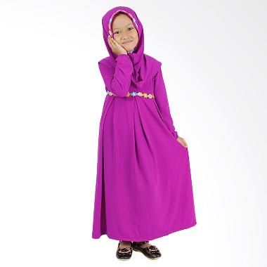 Baju Yuli Baju Muslim Gamis Anak Pe ... u dan Imut - Ungu Magenta