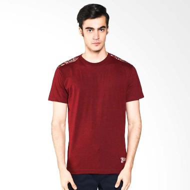 Batik Heritage Camelia Kaos Pria - Maroon