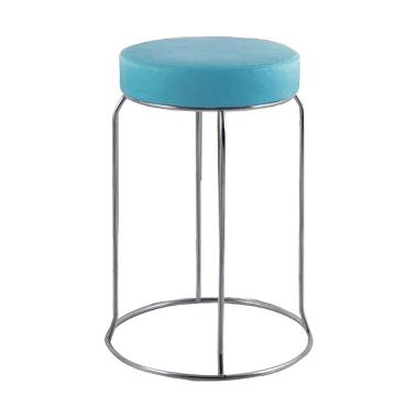 Best Furniture Sapporo Kursi Baso Besi Bulat - Biru