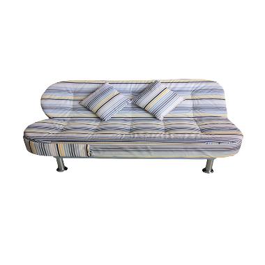 Best Furniture Wellington's Garis Putih 3in1 803 Grey Sofa Bed