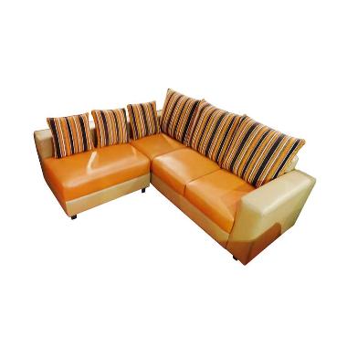 Wellington's Asania Sofa Sudut L - Orange Krem