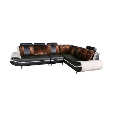 Best Furniture Wellington's L 888 21S Lex Hitam Cream Sofa