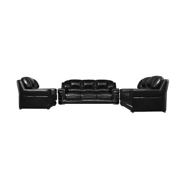 Wellington's Star Mansion 321 Virotek Black Set Sofa