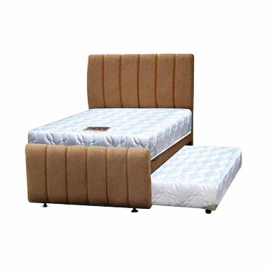 Bigland Modern Set Springbed 3 in 1 [Full Set/100 x 200 cm/Khusus Jabodetabek] White