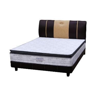 Bigland Single Pillow Top Set Springbed [Full Set/140 x 200 cm/Khusus Jabodetabek] White