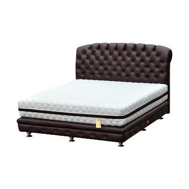 Bigland Chicago Hotel Platinum Bed Series Set Springbed [Full Set/Ukuran 180 x 200 cm/Khusus Jabodetabek] White