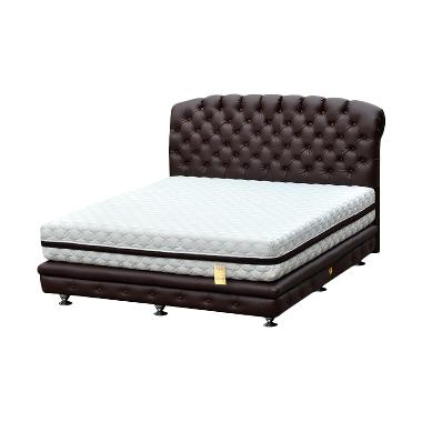 Bigland Chicago Hotel Platinum Bed Series Set Springbed [Full Set/Ukuran 200 x 200 cm/Khusus Jabodetabek] White