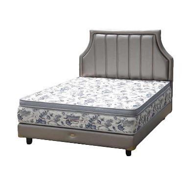 Bigland Golden Plus Top Flora Set Springbed [Full Set/180x200 cm/Khusus Jabodetabek] White