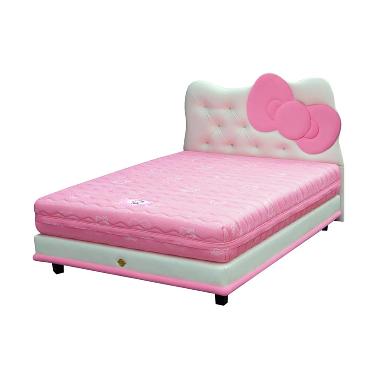 Bigland Hello Kitty Pocket Spring Springbed [Full Set/180 x 200 cm/Khusus Jabodetabek] White