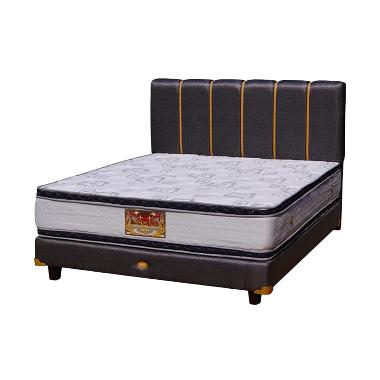 Bigland Silver Double Plus Top Set Springbed [Full Set/Ukuran 120 x 200 cm/Khusus Jabodetabek] White