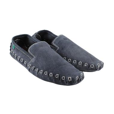 Black Master Zara Slip On Sepatu Pria - Nevy