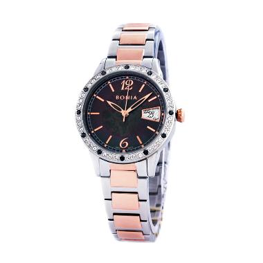 Bonia BNb10171-2635s Coklat Rosegold Jam Tangan Wanita Rose Gold