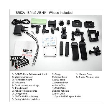 Brica B-Pro 5 Alpha Edition Mark II 4K Action Camera - Black