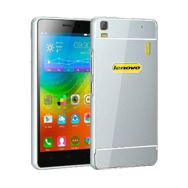 jual bumper mirror alumunium metal sliding hardcase casing for lenovo a7000 sillver jual bumper mirror alumunium metal sliding hardcase casing for lenovo a7000 sillver