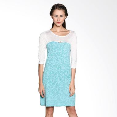 Bungah Simple Dress Jersey A15 - Aqua Blue