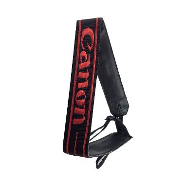 Canon Bordir Merah Strap Kamera - Hitam