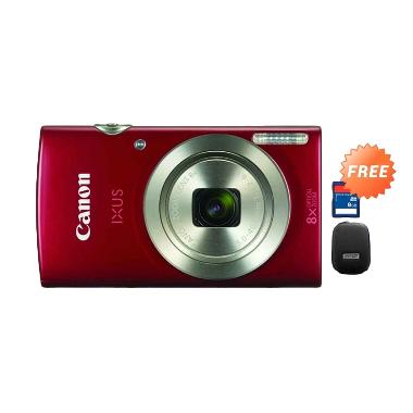 Jual Canon Camera Ixus 175 Kamera Pocket - Merah + Free 