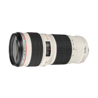 Canon EF 70-200mm F4L USM Lensa Kamera - White