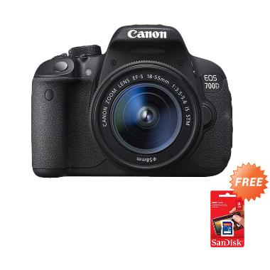 Canon EOS 700D kit 18-55mm IS STM H ...  Card Sandisk SDHC [8 GB]