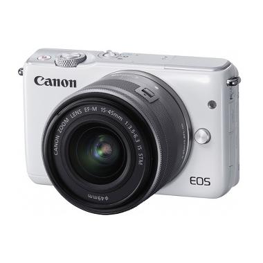 Canon EOS M10 EF-M 15-45mm Kamera Mirrorless - Putih