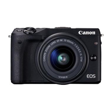 Canon EOS M3 with EF-M15-45mm Camera - Black