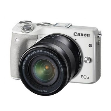 Canon EOS M3 Kit 18-55mm IS STM Whi ... Memory 16GB + Screenguard