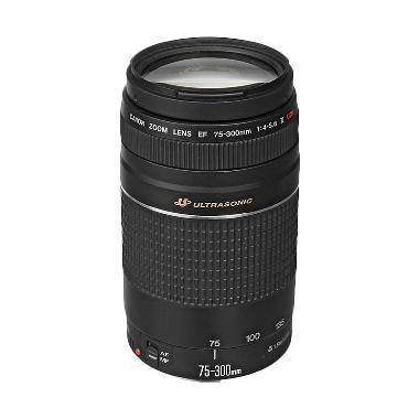 Canon Lensa EF 75-300mm f.4-5.6 III USM Lensa Kamera