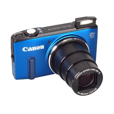 Canon PowerShot SX270 Kamera Pocket - Blue + Free Imation Flash Disk 2 in 1 8 GB + Memorex Earphone IE 400