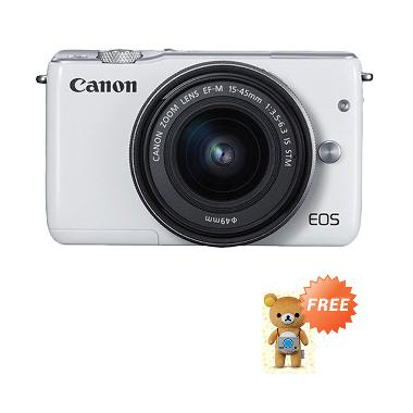 Canon EOS M10 Kit EF-M 15-45mm IS S ... h + Free Rilakkuma Boneka