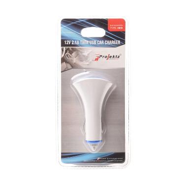 Car Accessories Twin Usb Charger Black DLL-J9858-2.1A