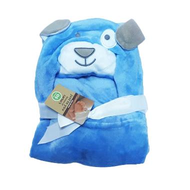 Carter Topi 3D Dog Selimut Bayi - Biru