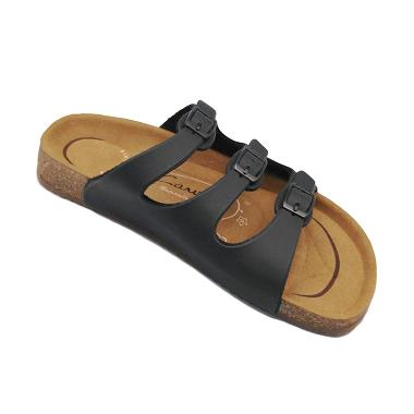 Carvil Footbed Khanza Sandal Wanita - 03 Black
